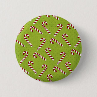 Christmas Candycanes Pinback Button