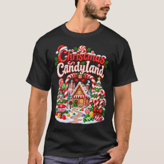 Christmas Candyland Candy Cane Village T-Shirt