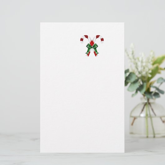 Christmas Candystick With Bow (Standing Front)