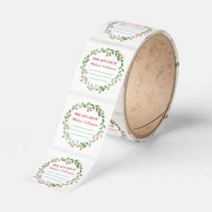Christmas Canning Homemade Jam or Pickles Classic Round Sticker