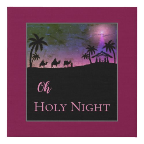 Christmas Canvas Art Oh Holy Night