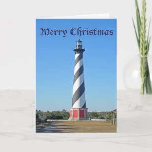Christmas Cape Hatteras Lighthouse Holiday Card