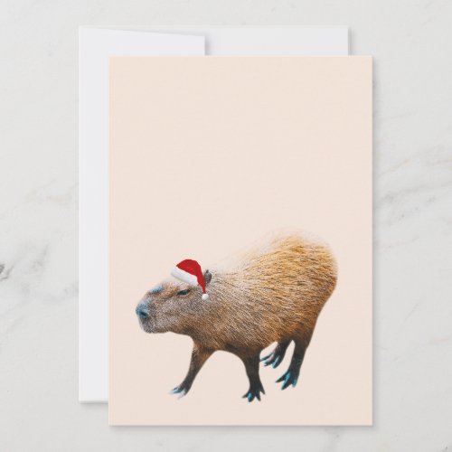 Christmas Capybara Holiday Card