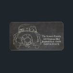 "Christmas car" chalkboard address label<br><div class="desc">After all the work and stress, tell them you have a new address! There is no better ( and easier!) way to spread the news than adding this label to your Christmas post. There are many different cards available, so pick the design and wording you like. Browse the store or...</div>