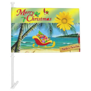 Christmas Car Flag