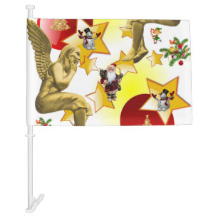Christmas Car Flag