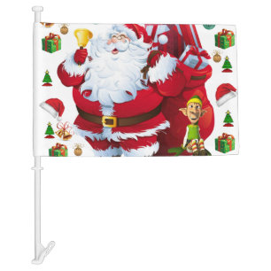 Christmas Car Flag