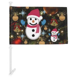 Christmas Car Flag