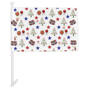 Christmas Car Flag