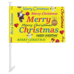 Christmas Car Flag