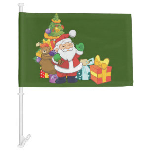 Christmas Car Flag