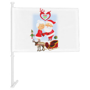 Christmas Car Flag
