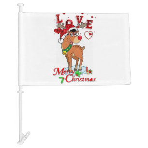 Christmas Car Flag