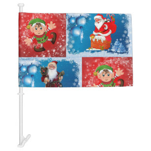 Christmas Car Flag