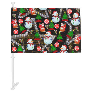 Christmas Car Flag