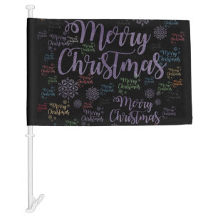 Christmas Car Flag