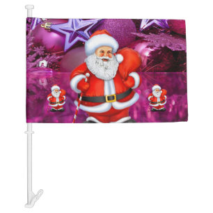 Christmas Car Flag