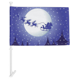Christmas Car Flag
