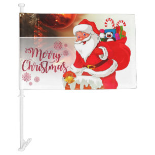 Christmas Car Flag