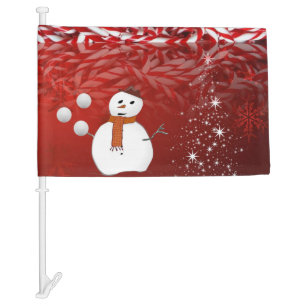 Christmas Car Flag