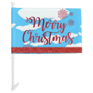 Christmas Car Flag
