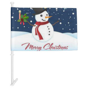 Christmas Car Flag