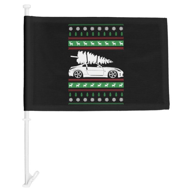Christmas Car   Flag (Front)