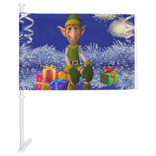 Christmas Car Flag