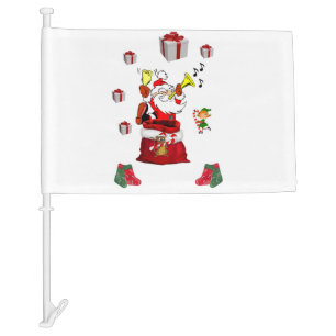 Christmas Car Flag