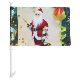 Christmas Car Flag
