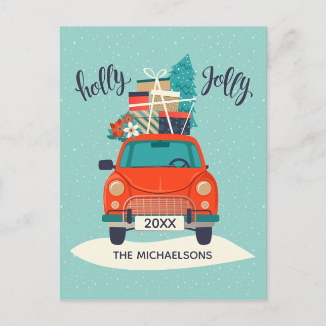 Christmas Car | Holiday Photo Card (Front)