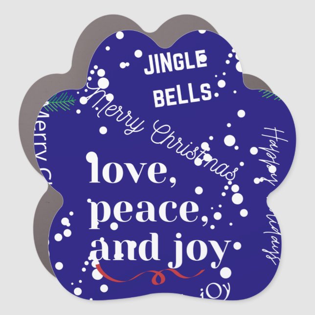 Christmas Car Magnet (Front)