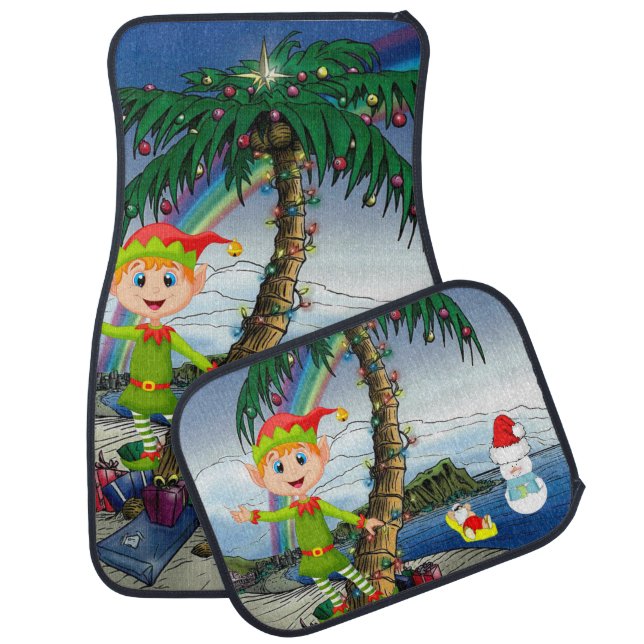 Christmas Car Mat Elf (Set)