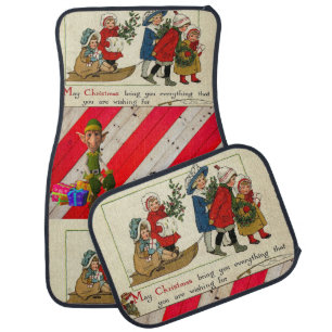 Christmas Car Mat Elf