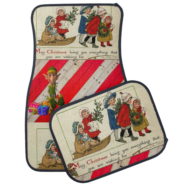 Christmas Car Mat Elf (Set)