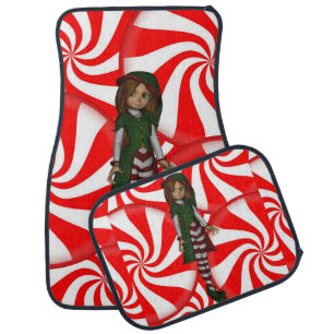 Christmas Car Mat Elf