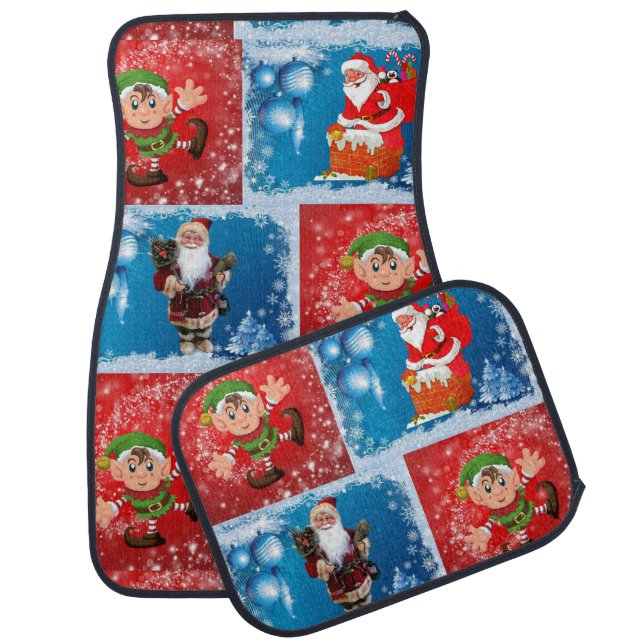 Christmas Car Mat Elf (Set)