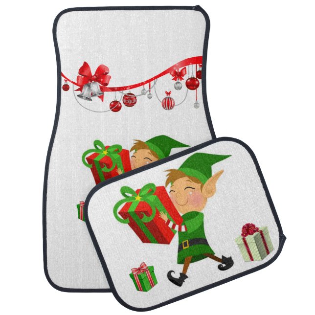 Christmas Car Mat Elf (Set)