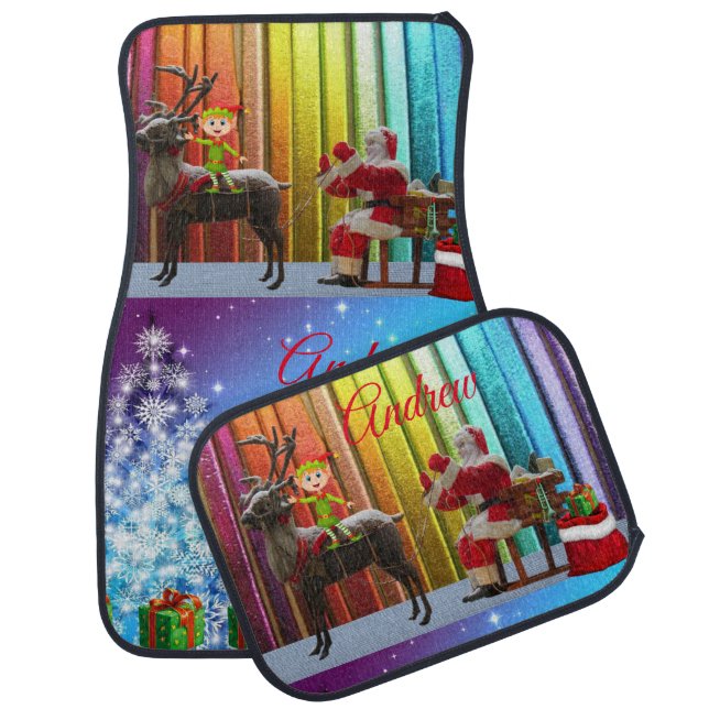 Christmas Car Mat Elf (Set)