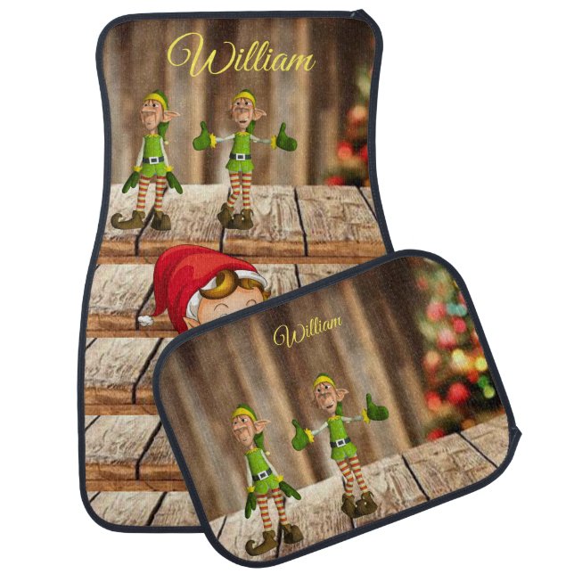 Christmas Car Mat Elf (Set)