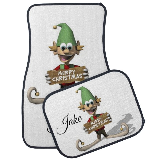Christmas Car Mat Elf (Set)