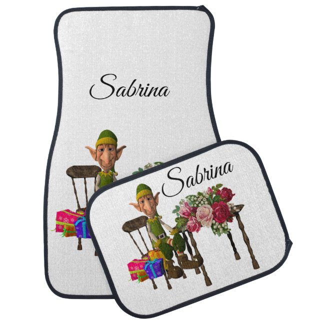 Christmas Car Mat Elf (Set)