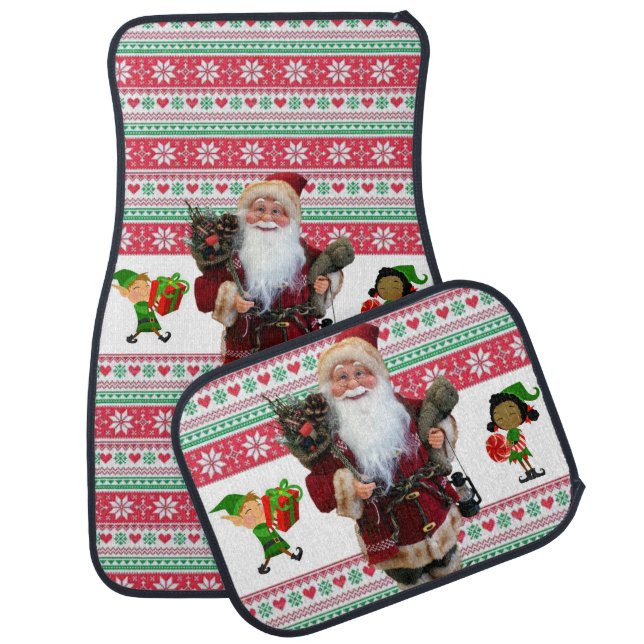 Christmas Car Mat Elf (Set)