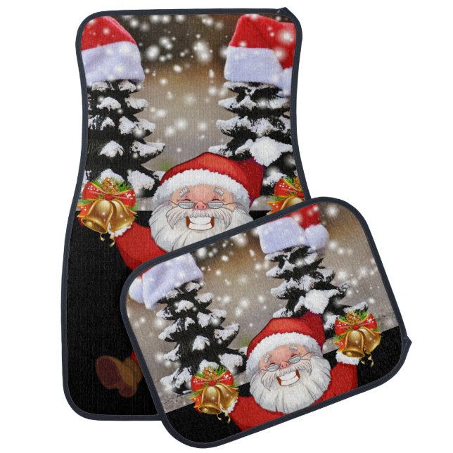 Christmas Car Mat Santa (Set)