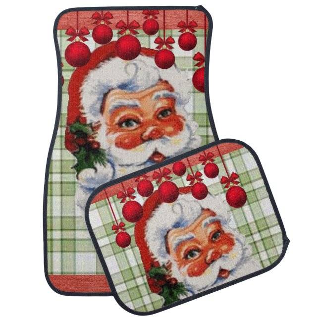 Christmas Car Mat Santa (Set)