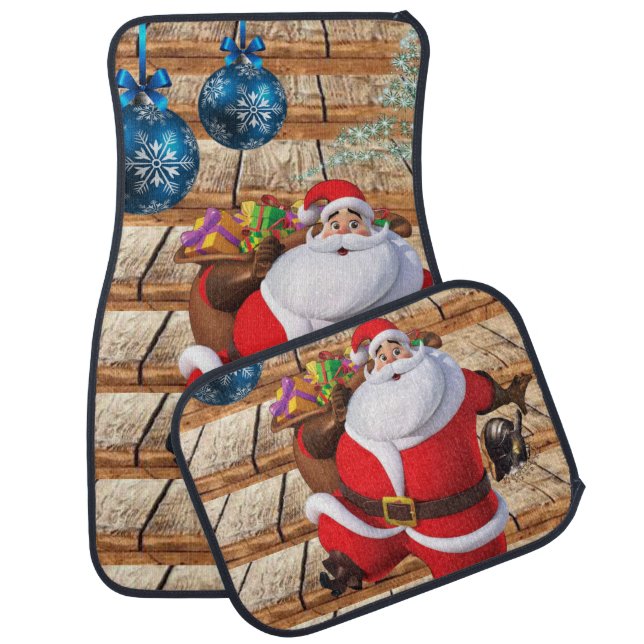 Christmas Car Mat Santa (Set)
