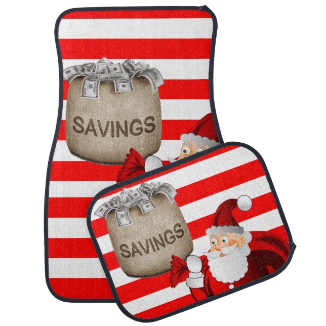 Christmas Car Mat Santa (Set)