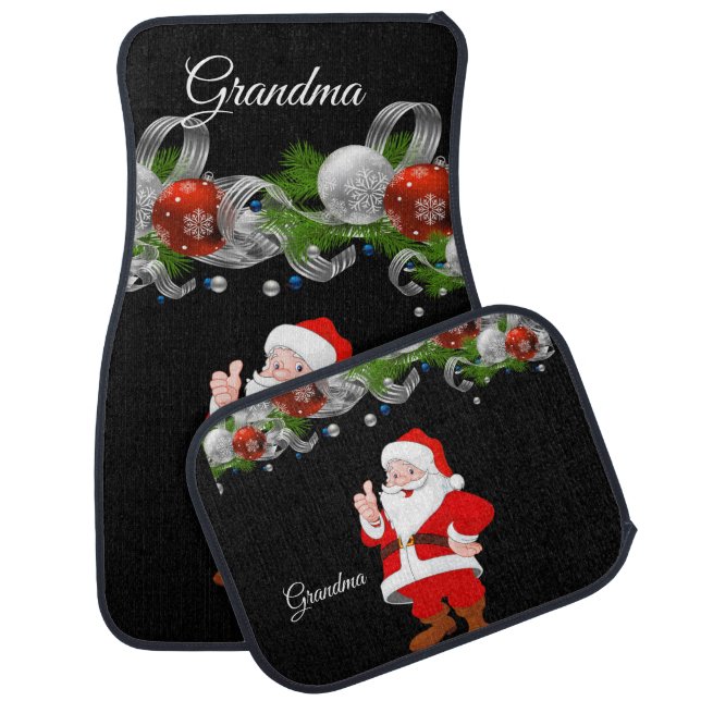 Christmas Car Mat Santa (Set)