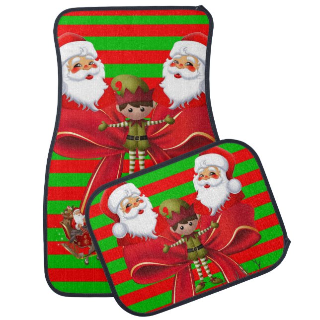 Christmas Car Mat Santa (Set)