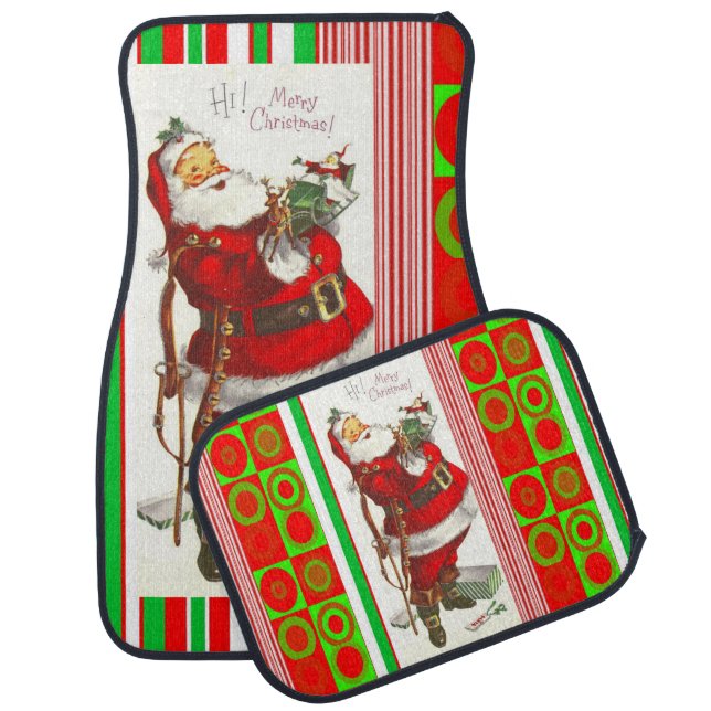 Christmas Car Mat Santa (Set)